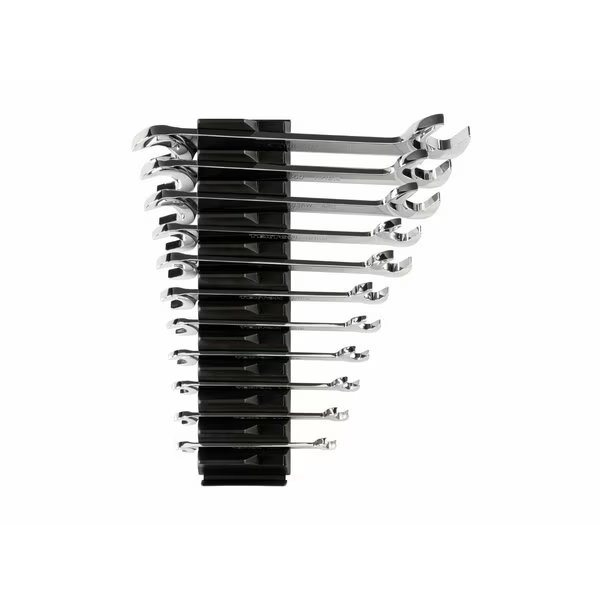 Angle Head Open End Wrench Set w/Modular Slotted Organizer, 11-Piece 1/4 - 3/4 in., Tekton, Mfr#: WAE95101